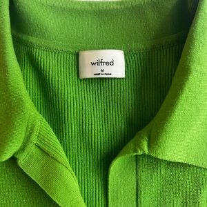 Wilfred Green Collared sweater